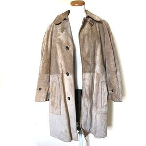 Lakeland Vintage Tan Suede Coat 40